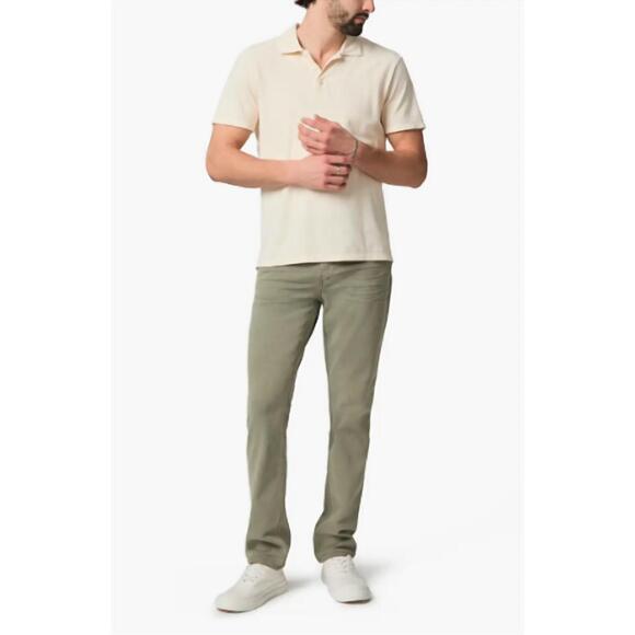 NEW PAIGE federal transcend slim straight leg jeans in vintage oak moss
